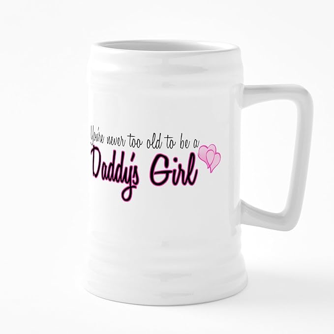 Керамическая пивная кружка CafePress Daddysgirl объемом 25 унций.