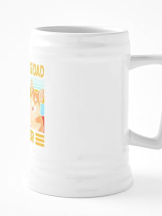 CafePress Лучший папа корги в мире! Керамическая пивная кружка объемом 25 унций.