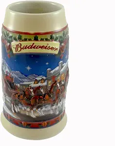 Кружка Budweiser Clydesdales Holiday Stein Old Towne Holiday 2003