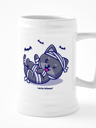 CafePress Можно ли устроить Хэллоуин? Керамическая пивная кружка объемом 25 унций.