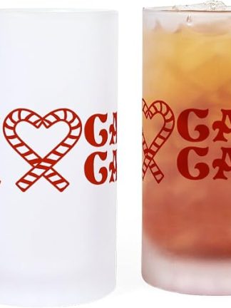 CafePress I Love Candy Canes Frosted Stein 16 oz Frosted Glass Beer Mug