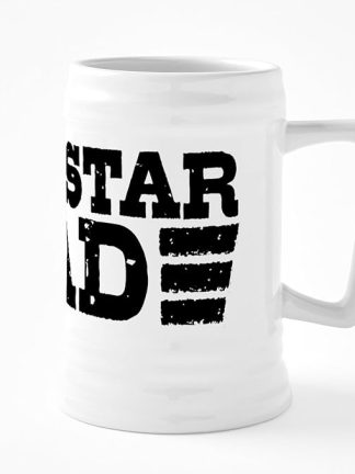 Керамическая пивная кружка CafePress Rockstar Dad объемом 25 унций.