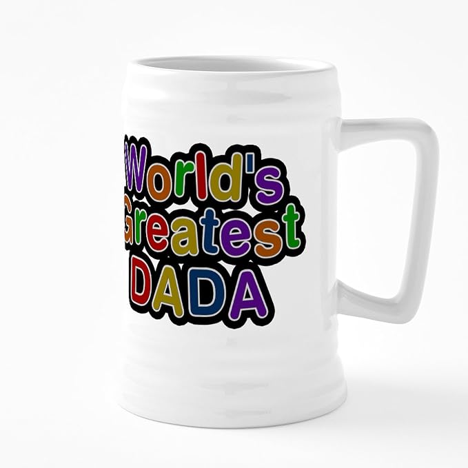CafePress World's Greatest Dada, керамическая пивная кружка объемом 25 унций.