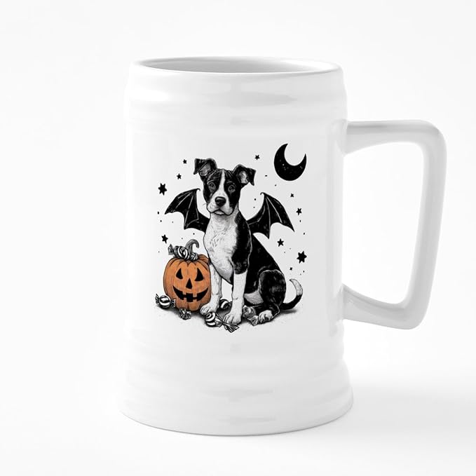 Керамическая пивная кружка CafePress с изображением щенка на Хэллоуин, 25 унций.