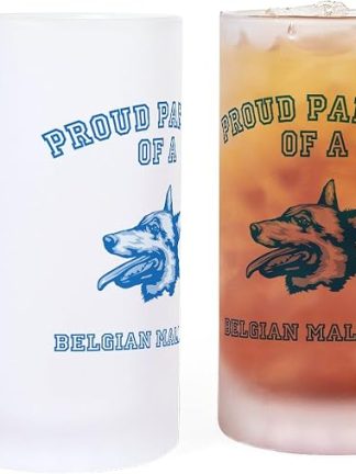 Кружка для пива CafePress Belgian Malinoisd Frosted Stein объемом 16 унций (473 мл).