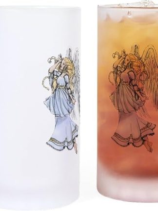 Пивная кружка CafePress Frosted Stein объемом 16 унций (473 мл) из матового стекла.