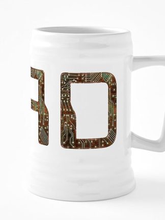 Керамическая пивная кружка CafePress Dad Circuit объемом 25 унций.