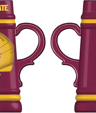 Керамическая кружка с ручкой, посвященная Университету штата Аризона (NCAA), объемом 24 унции (700 мл). Кружка для пива, подходит для бара, алкогольных напитков, кофе, чая. Отличный подарок для любителей студенческого спорта.