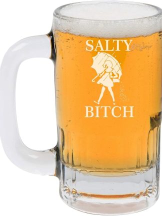 Пивная кружка объемом 12 унций (355 мл), кружка для пива, забавная надпись Salty Btch.