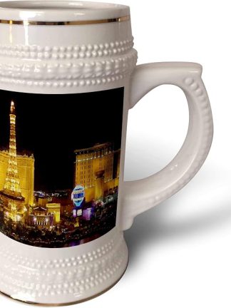 3dRose Las Vegas - Кружка, 18 унций, 22 унции, белая