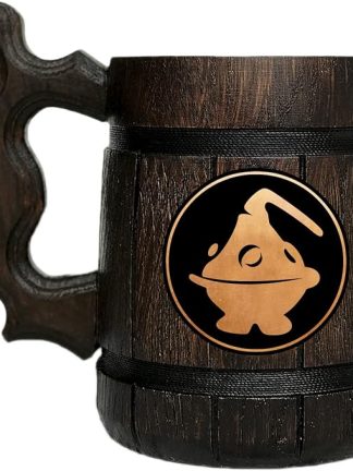 Деревянная кружка «Алхимик» из FFXIV. Подарок для геймеров. Пивная кружка. Персонализированная деревянная пивная кружка. Подарок на заказ для него, подарок для мужа, подарки для мужчин # 561 / 0,6 л / 22 унции