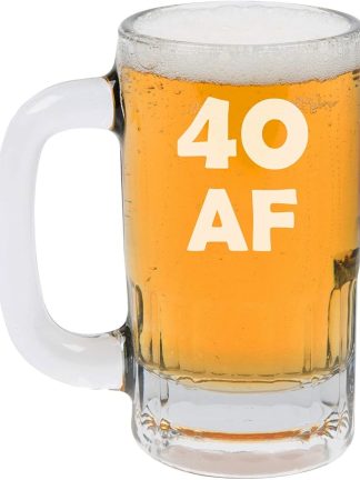 Пивная кружка MIP Brand 12 унций, бокал для пива, 40 AF, забавная, к 40-летию.