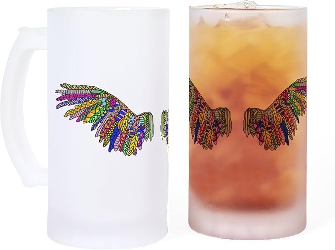 CafePress Angel Sketch 1 Матовая кружка для пива объемом 16 унций