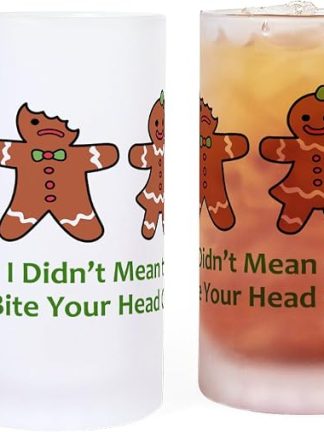 Кружка для пива CafePress Bite Head Off Frosted Stein объемом 16 унций (473 мл) из матового стекла.