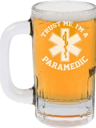 Пивная кружка объемом 12 унций (355 мл), бокал для пива Trust Me I'm A Paramedic.