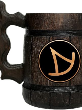 Деревянная кружка Summoner. Подарок для геймеров. Пивная кружка. Персонализированная деревянная пивная кружка. Подарок на заказ для него, подарок для мужа, подарки для мужчин # 585 / 0,6 л / 22 унции
