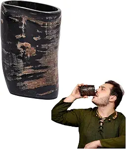 Набор рюмок Lord of Battles Viking Horn Shot Glass Set, полированные рога для тостов (1, 100 мл)