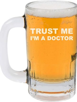 Пивная кружка объемом 12 унций (355 мл), бокал для пива Trust Me I'm A Doctor.