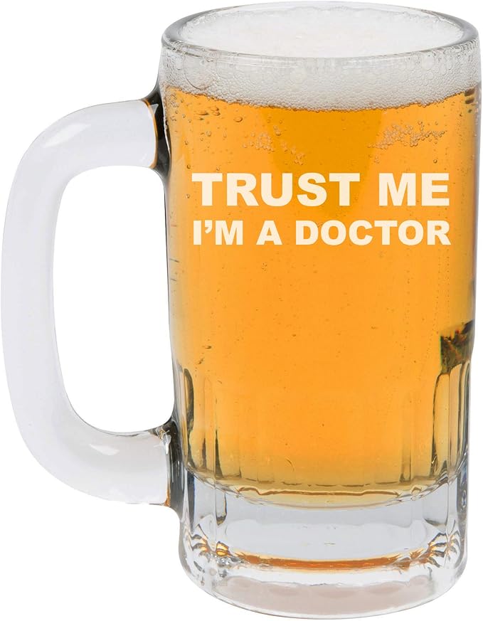 Пивная кружка объемом 12 унций (355 мл), бокал для пива Trust Me I'm A Doctor.