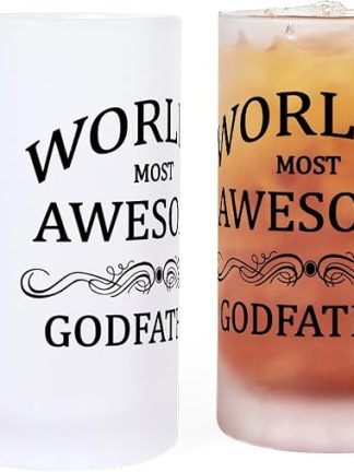 Кружка для пива CafePress Godfather Frosted Stein объемом 16 унций (473 мл) из матового стекла.