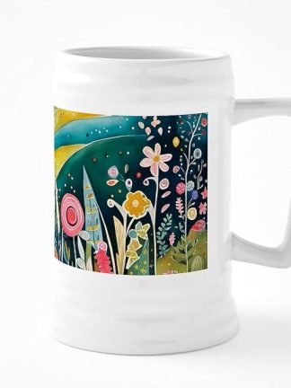 Керамическая пивная кружка CafePress Warm Spring Night объемом 25 унций.