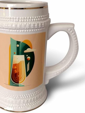 Пиво 3dRose получило модернизированный, лаконичный дизайн — кружка-бокал объемом 22 унции (stn-383974-1)