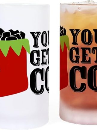 CafePress Youre Gettig CoalY Frosted Stein 16 oz Frosted Glass Beer Mug