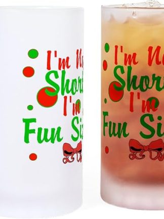 CafePress Im Not Short Im Fun Sized Frosted Stein 16 oz Frosted Glass Beer Mug