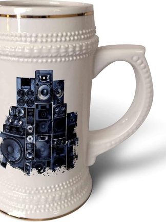 Кружка-бар 3dRose 22 унции — акустическая система для любителей Hi-Fi, напольная акустическая система для вечеринок, музыкальная колонка CR Media — Иллюстрации