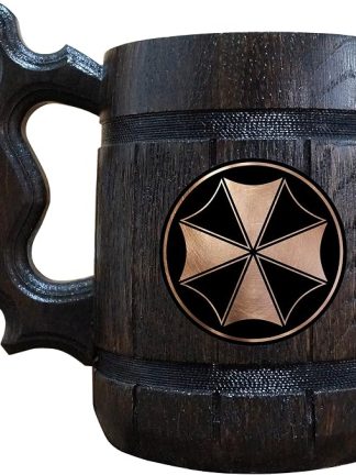 Пивная кружка Umbrella Corporation, подарок для него, подарок для геймера, персонализированная пивная кружка