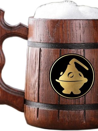 Деревянная кружка «Алхимик» из FFXIV. Подарок для геймеров. Пивная кружка. Персонализированная деревянная пивная кружка. Подарок на заказ для него, подарок для мужа, подарки для мужчин # 561/0.6L / 22oz