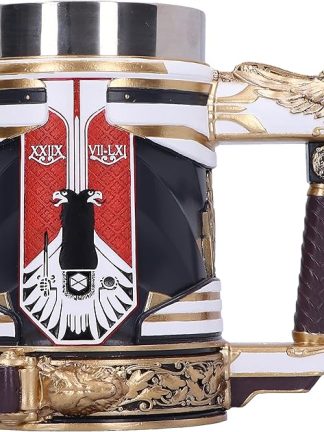 Кружка Nemesis Now Destiny Gjallarstein Tankard 15,5 см, смола, официально лицензированный товар, эксклюзивная пивная кружка, отлита из смолы, профессионально расписана вручную, съемная вставка