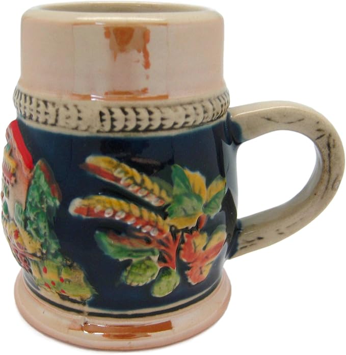 Essence of Europe Gifts E.H.G Oktoberfest German Hops Harvest Ceramic Beer Stein Shoin Shot-2.5