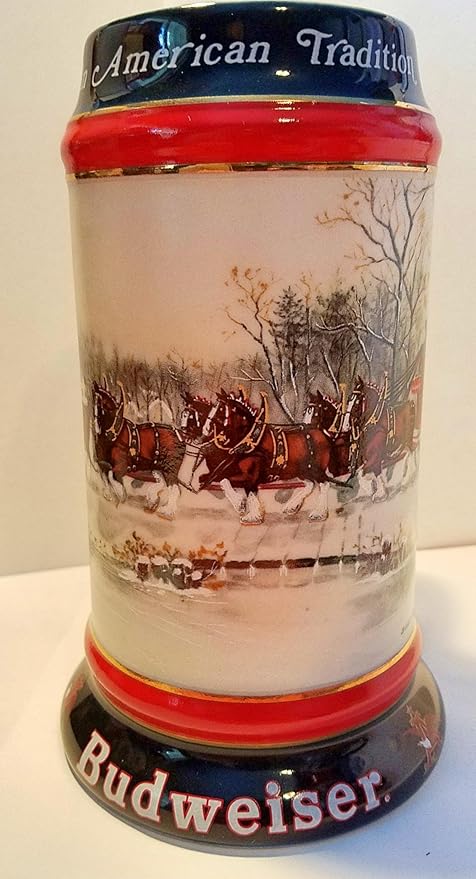 Коллекционная серия праздничных кружек Budweiser Holiday Steins (1990)