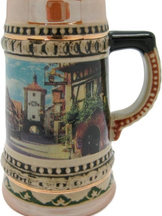 Подарки от Essence of Europe Gifts: керамическая пивная кружка Rothenburg, 3 дюйма.