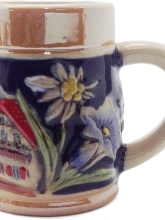 Подарки Essence of Europe Gifts: керамическая пивная кружка в виде немецкой альпийской деревни, 2,5 дюйма.
