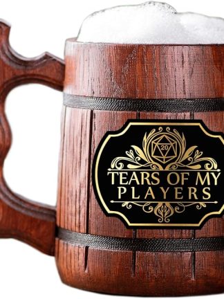Пивная кружка Tears Of My Players DM. Персонализированная кружка для D&D. Деревянная кружка. Подарок для парня. Деревянная кружка. Пивная кружка на заказ. Подарок для фаната D&D. Подарки для геймера. Подарок для него #664/0.6L/22 унции