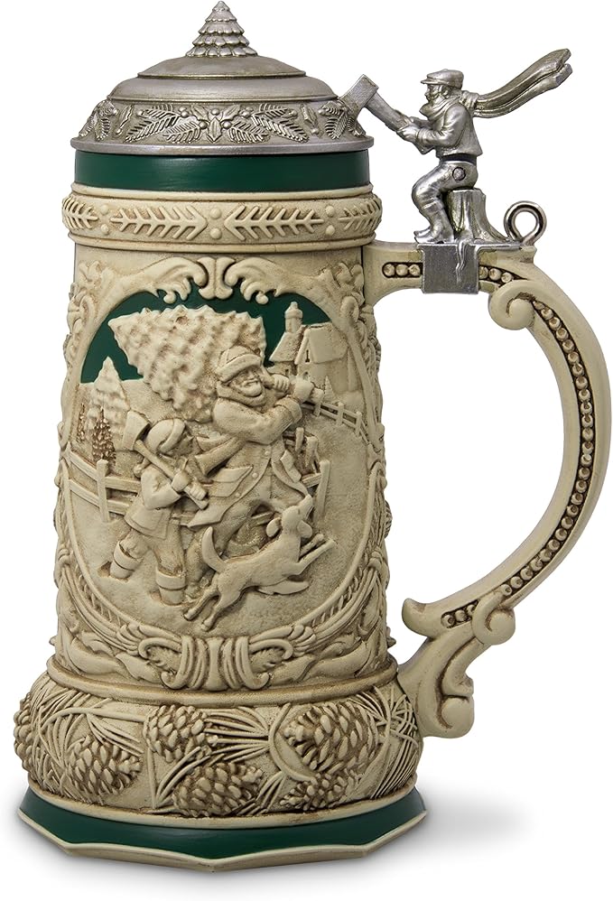 Рождественская елочная игрушка Hallmark Keepsake, год выпуска 2018, пивная кружка.