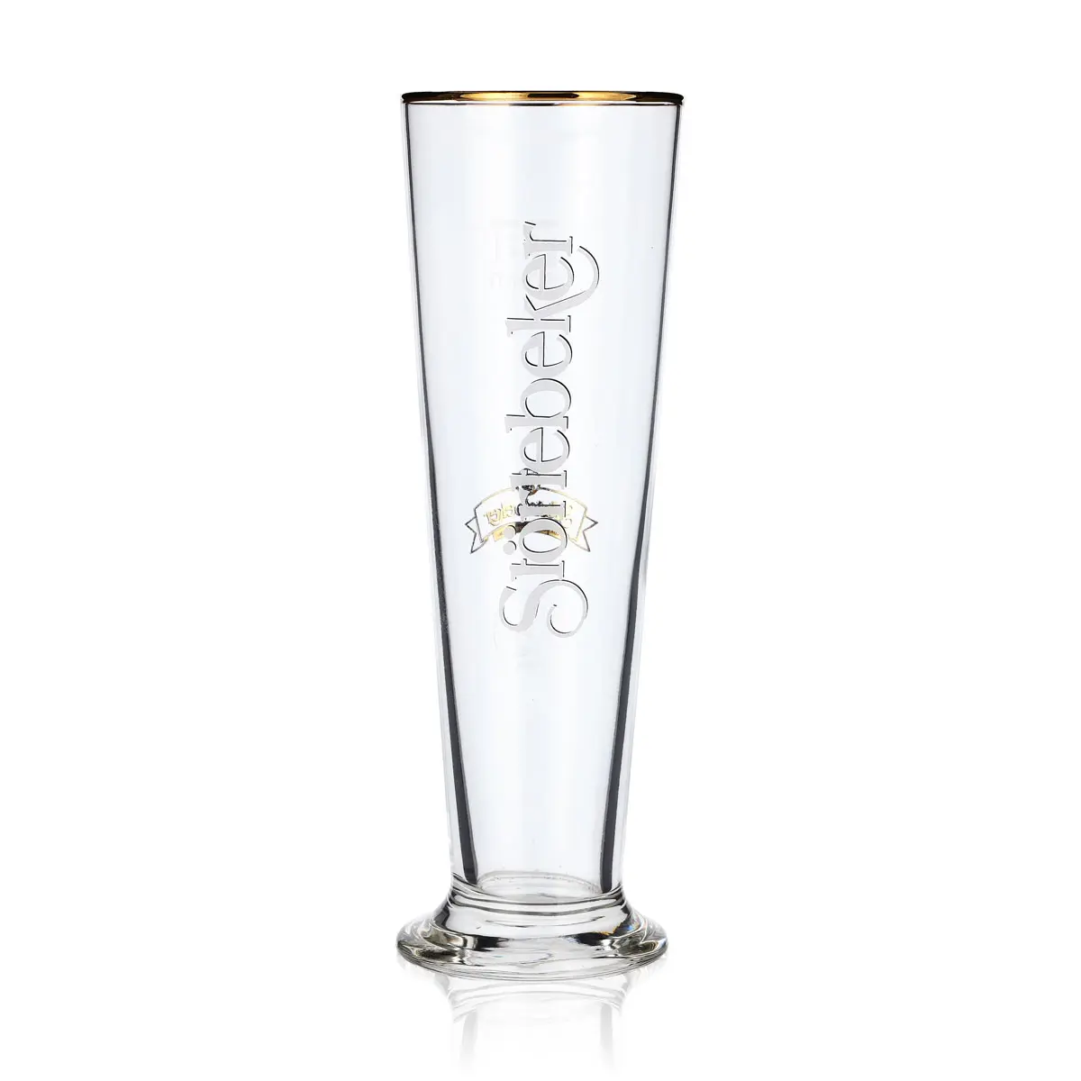6x Störtebeker beer glasses 0.2l stem Simple logo with gold rim — изображение 2