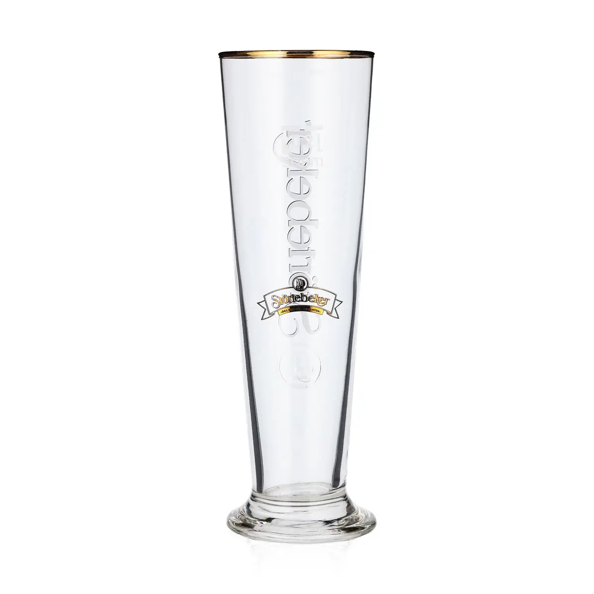 6x Störtebeker beer glasses 0.2l stem Simple logo with gold rim — изображение 4