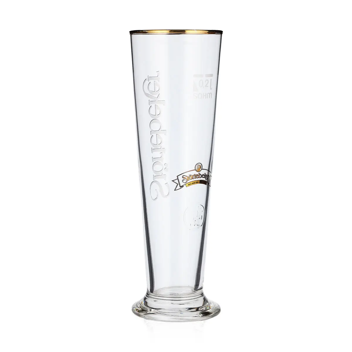 6x Störtebeker beer glasses 0.2l stem Simple logo with gold rim — изображение 5
