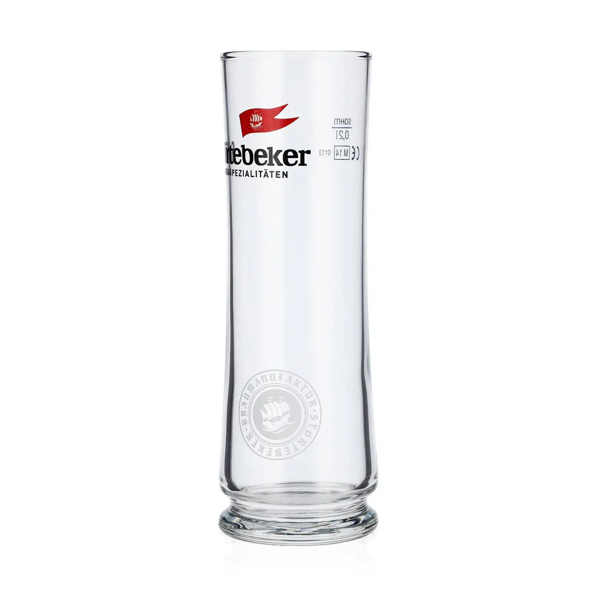 6x Störtebeker beer glass 0.2l mug with round white logo at the bottom Stiegl mug — изображение 2