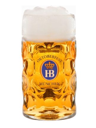 Glass Mug "Isarseidel" Oktoberfest, 1 liter